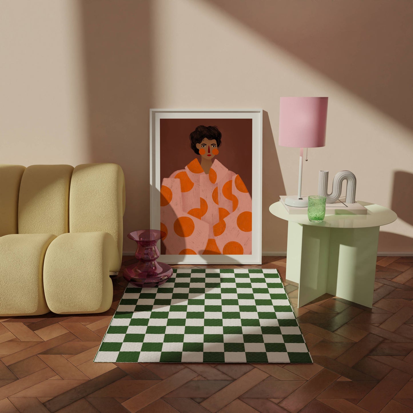 Bea Müller - The Woman With The Orange Dots - Art Print