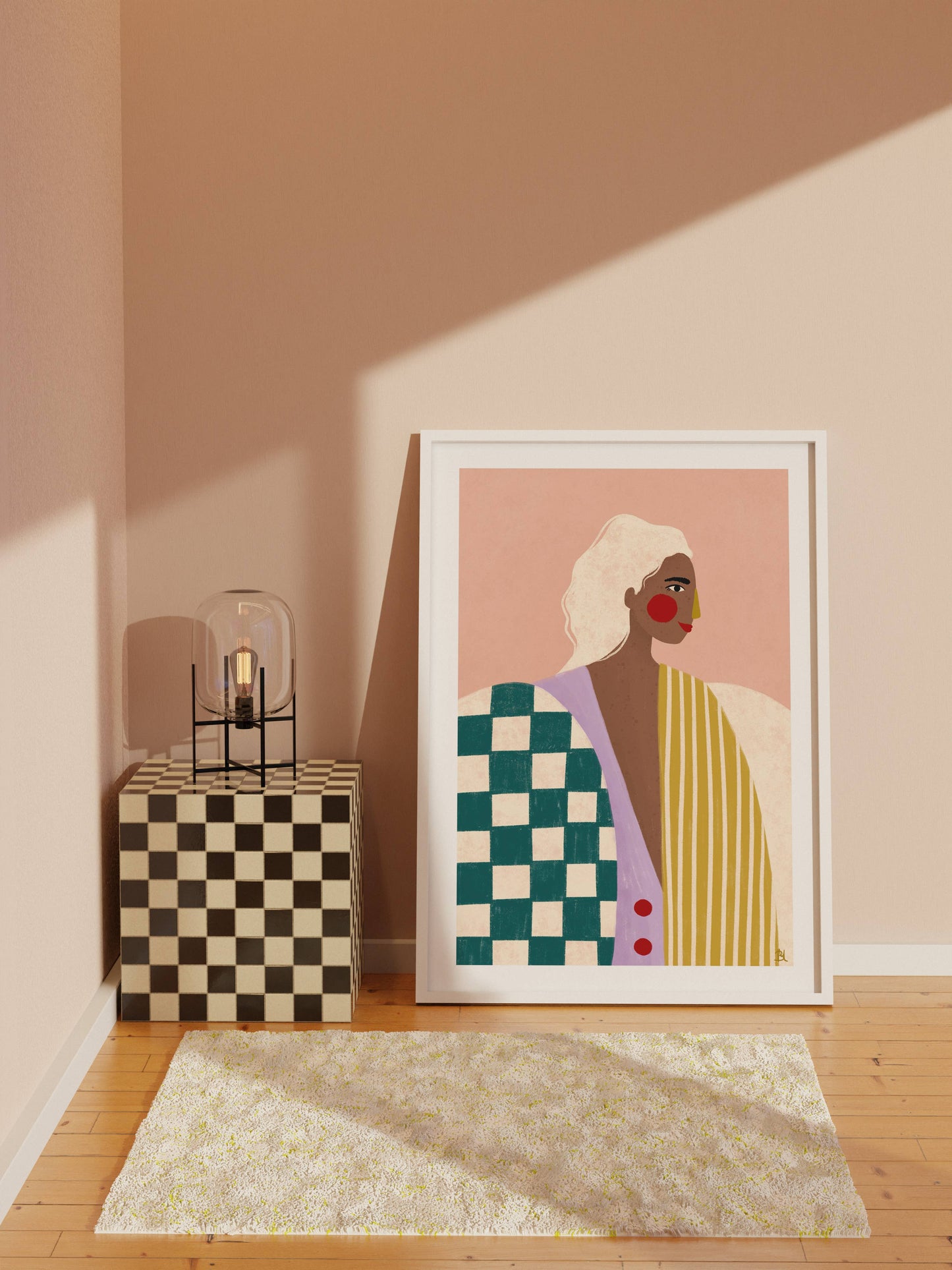 Bea Müller - The Woman With The Funky Blouse - Art Print