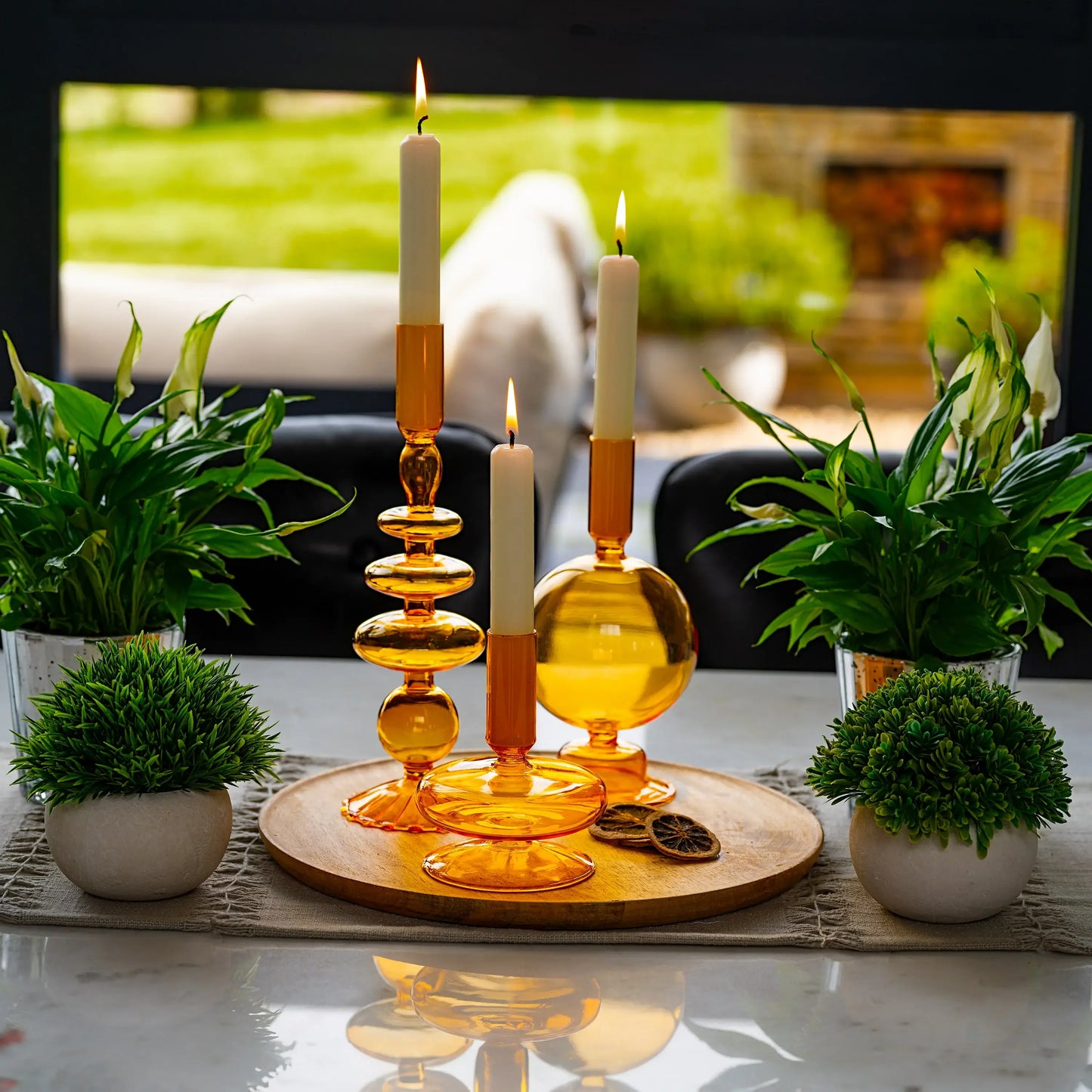 The Glass House Wholesale Interiors Ltd. - Pillar Candle Holders