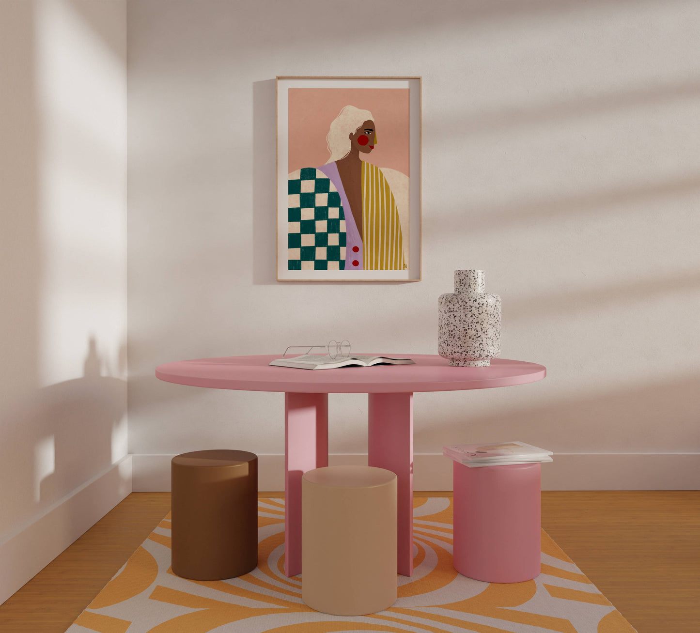 Bea Müller - The Woman With The Funky Blouse - Art Print