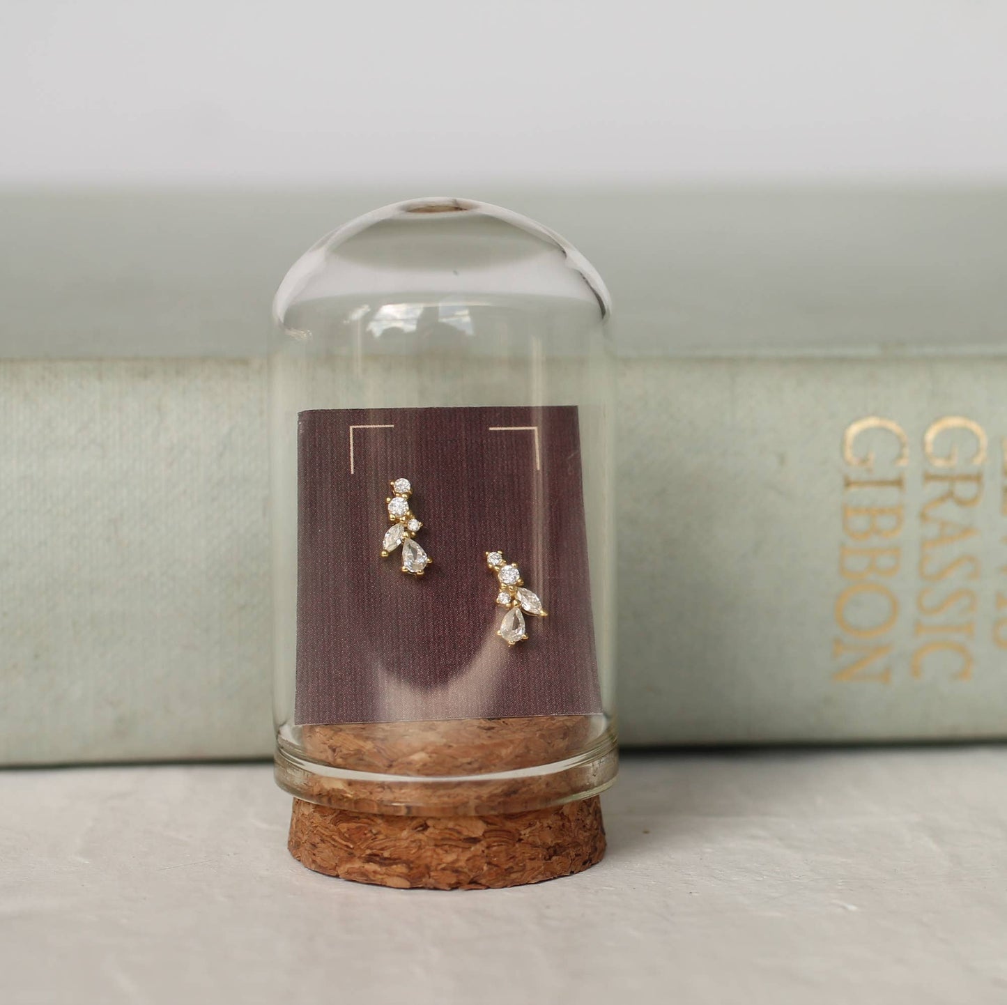 Fairy Wing Tiny Petal Leaf Stud Earrings