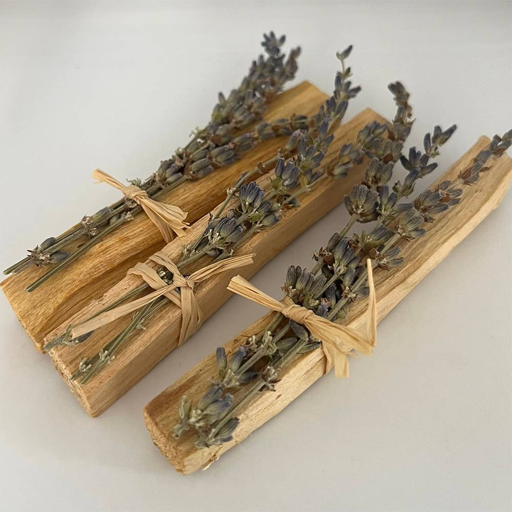 Mini Smudge Cluster, Palo Santo with Lavender