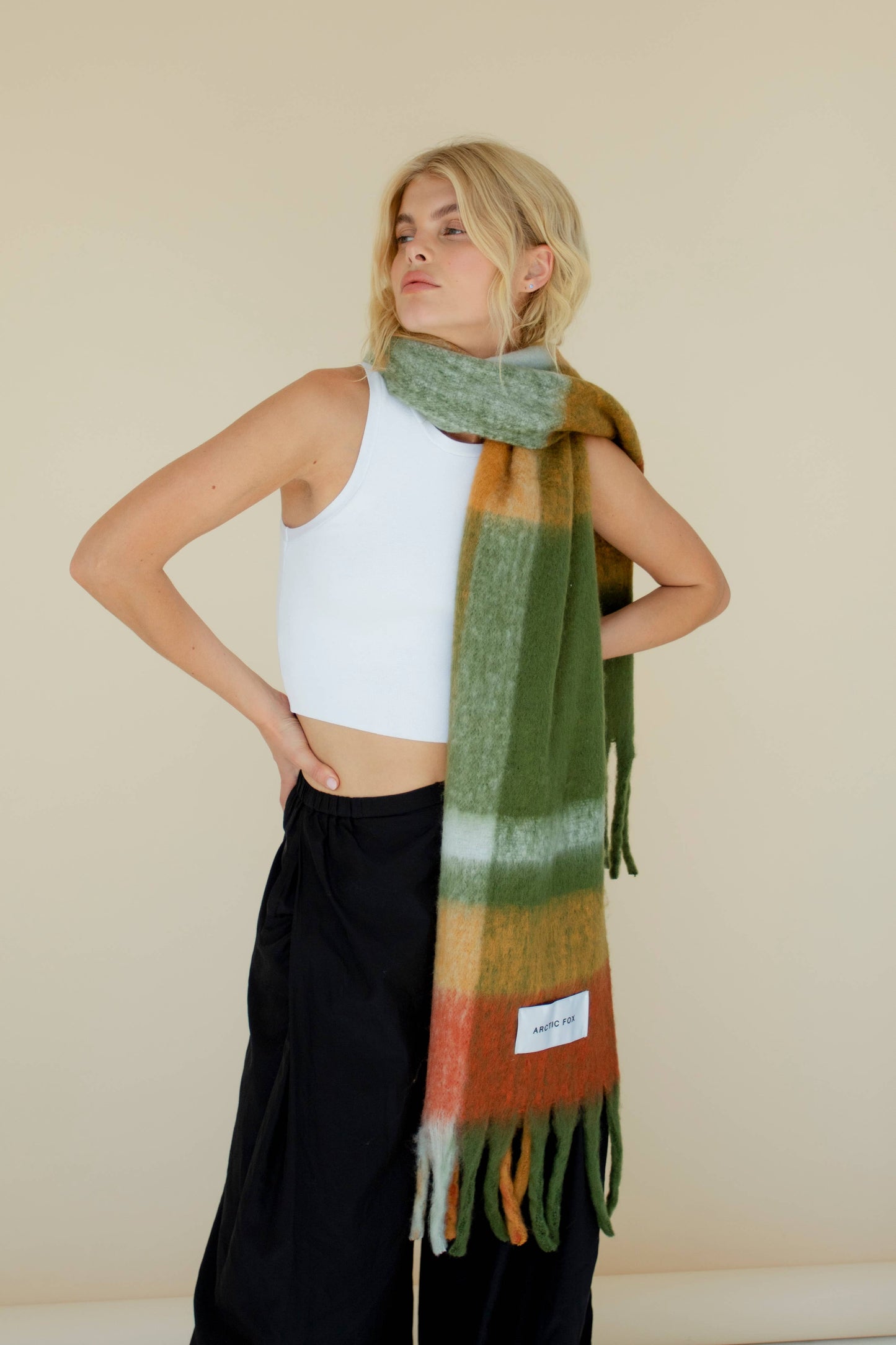 ARCTIC FOX & CO. - The Stockholm Scarf - 100% Recycled - Mossy Spring