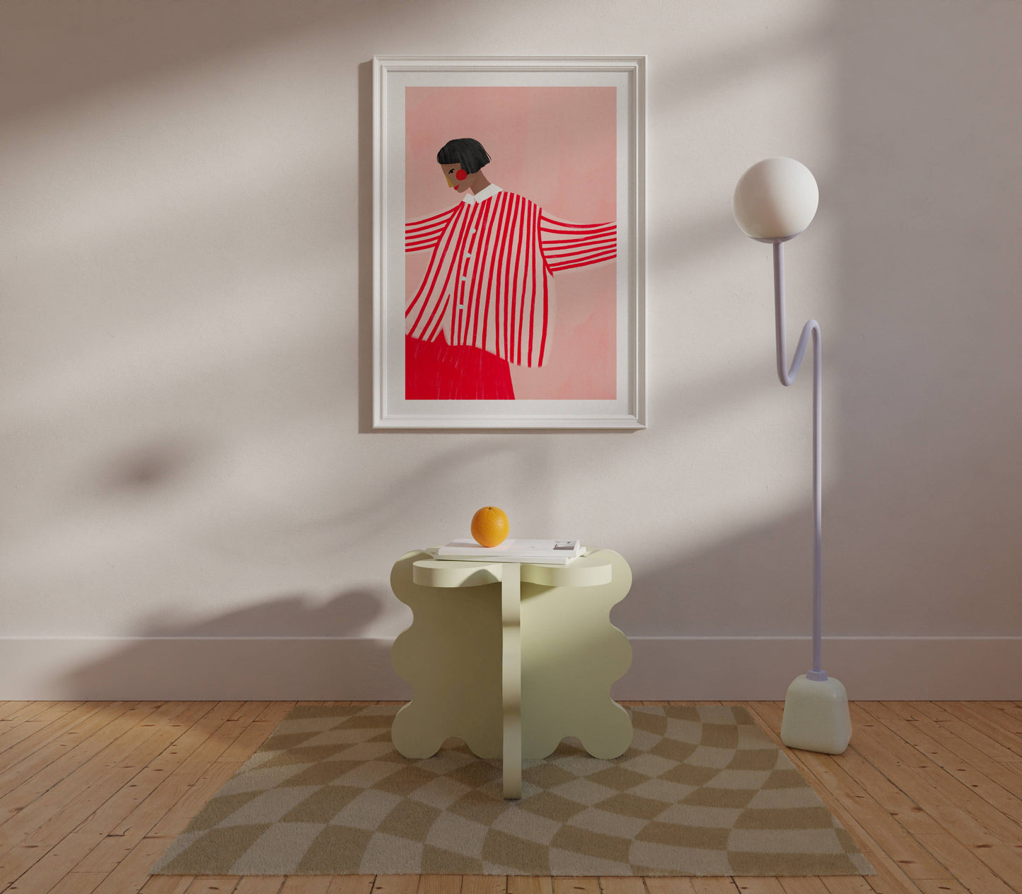 Bea Müller - The Woman With The Red Skirt - Art Print