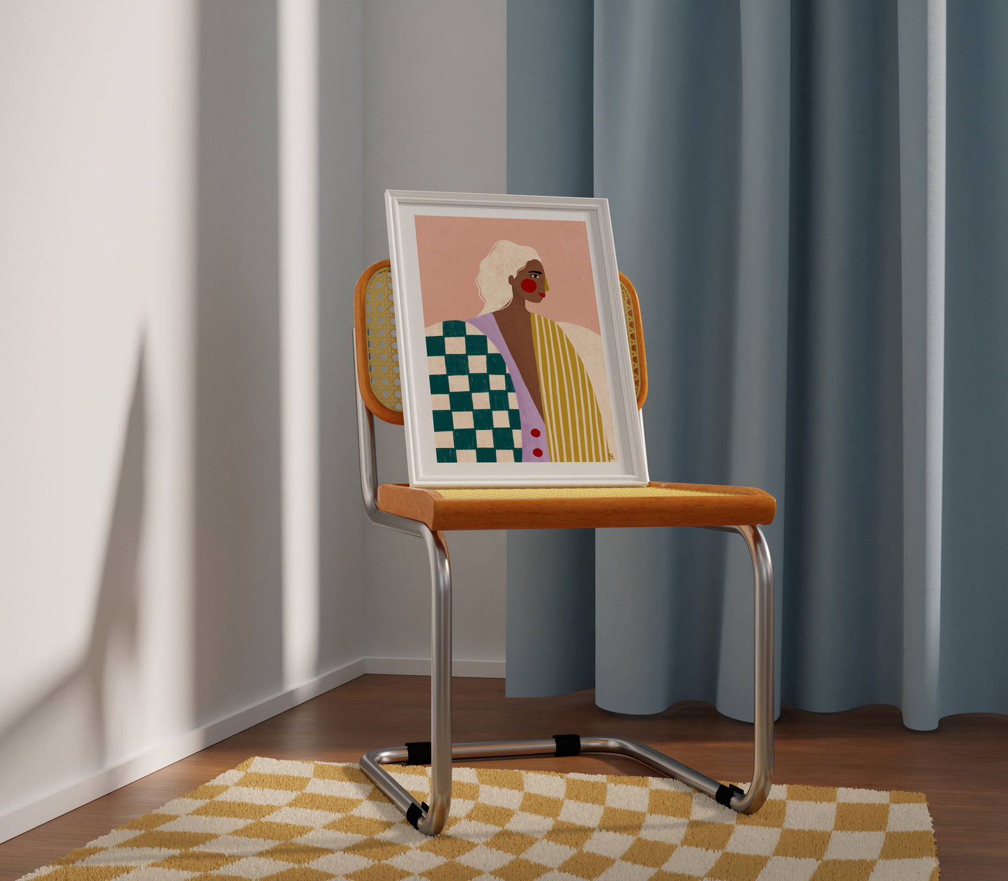 Bea Müller - The Woman With The Funky Blouse - Art Print