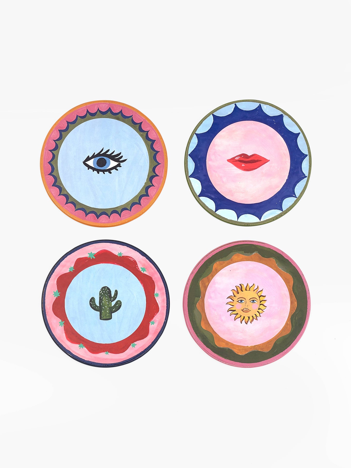 Pure Table Top Ltd - Eleanor Bowmer Set Of 4 Icon Cork Backed Coasters
