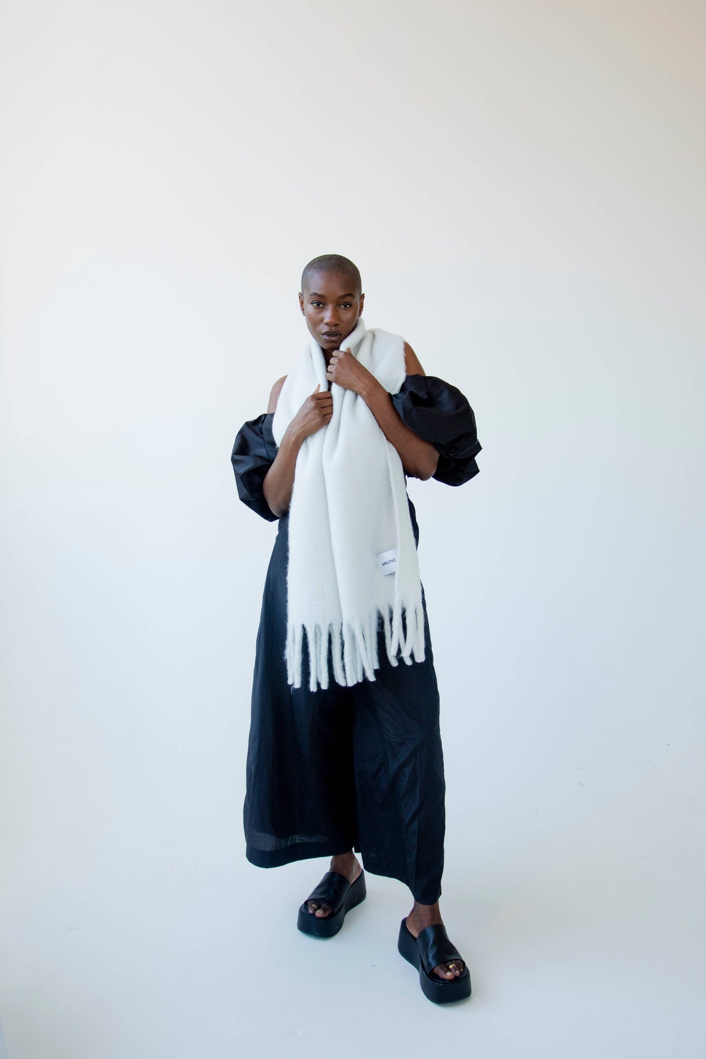 ARCTIC FOX & CO. - The Stockholm Scarf - 100% Recycled - Polar White - AW24