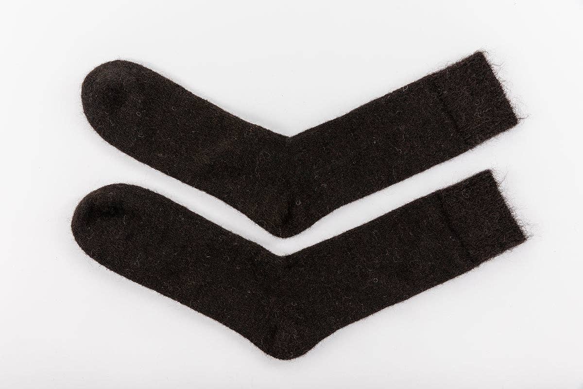 Pairs Scotland - Ultra Soft Charcoal Alpaca Socks