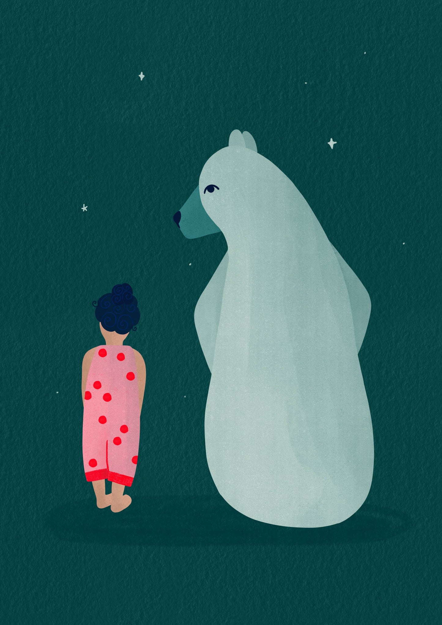 Bea Müller - Soley and the Bear - Art Print