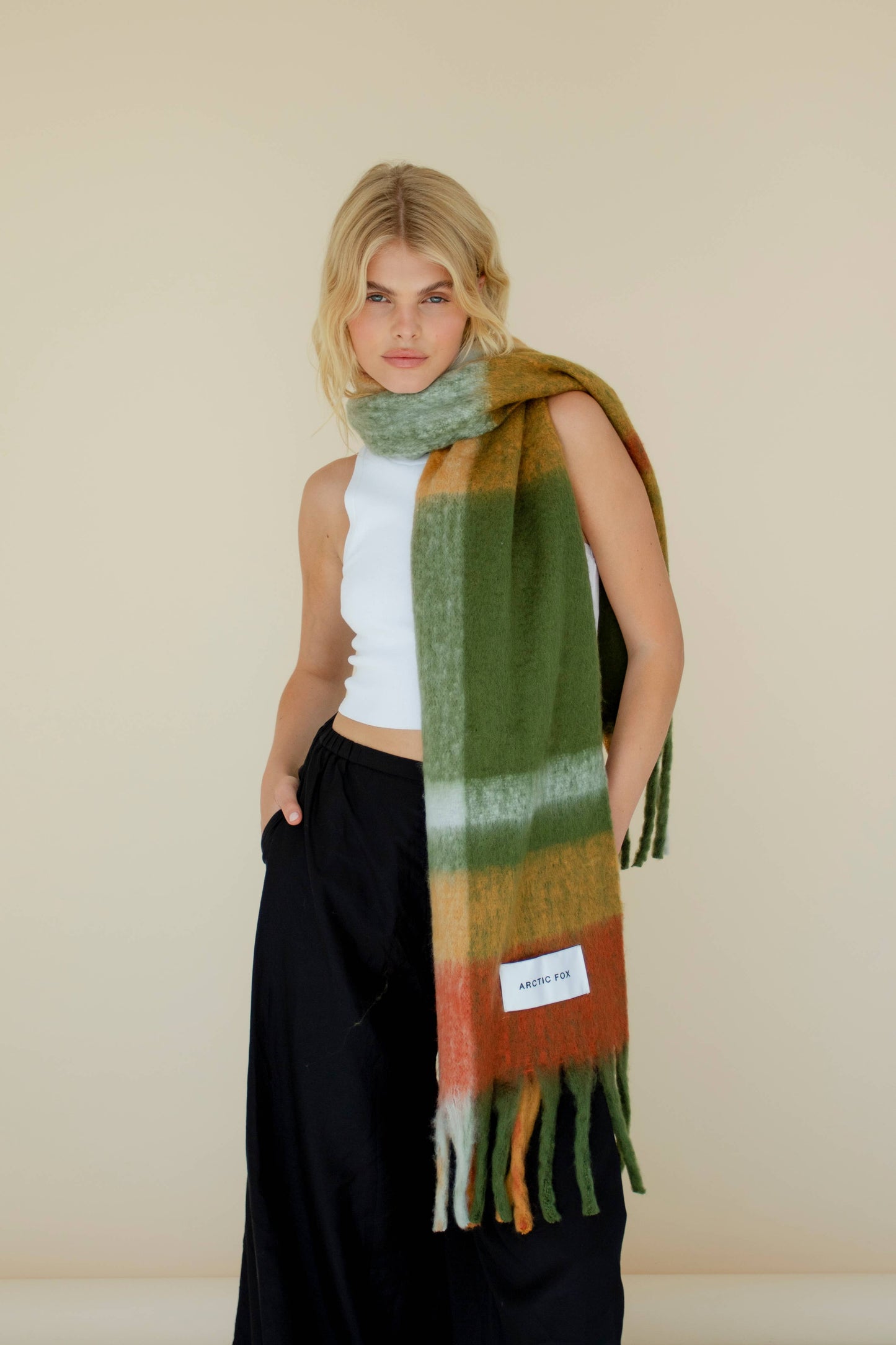 ARCTIC FOX & CO. - The Stockholm Scarf - 100% Recycled - Mossy Spring