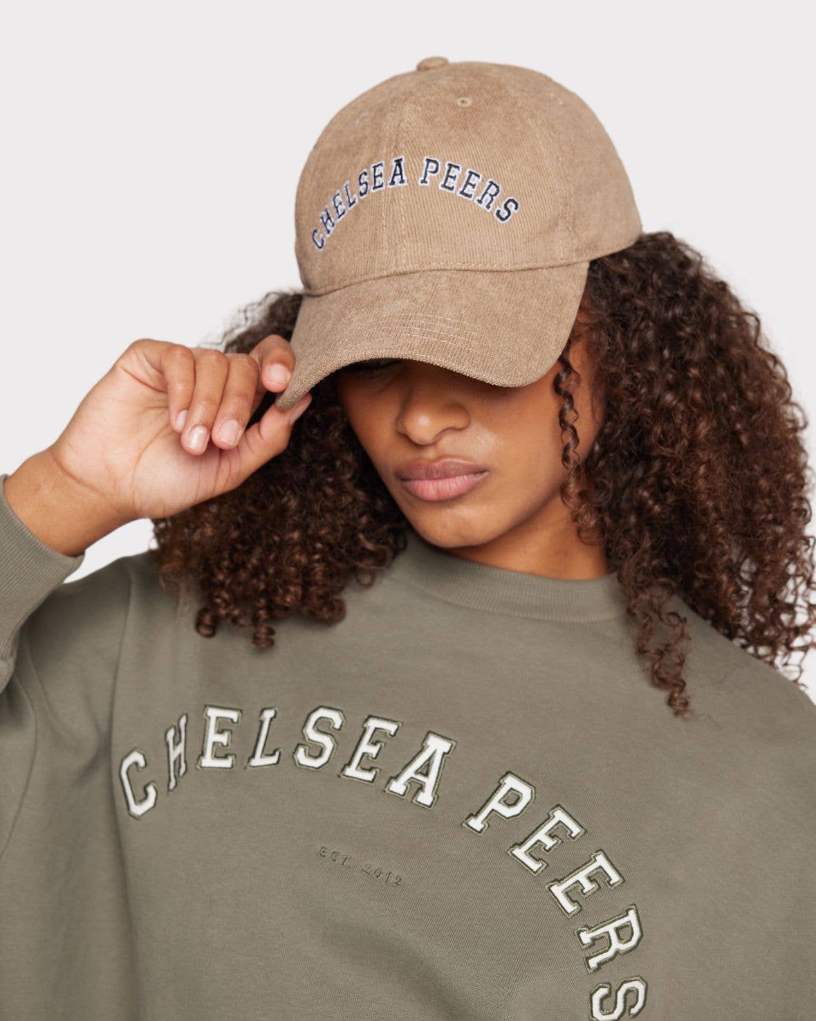 Chelsea Peers - Corduroy Logo Embroidered Baseball Cap