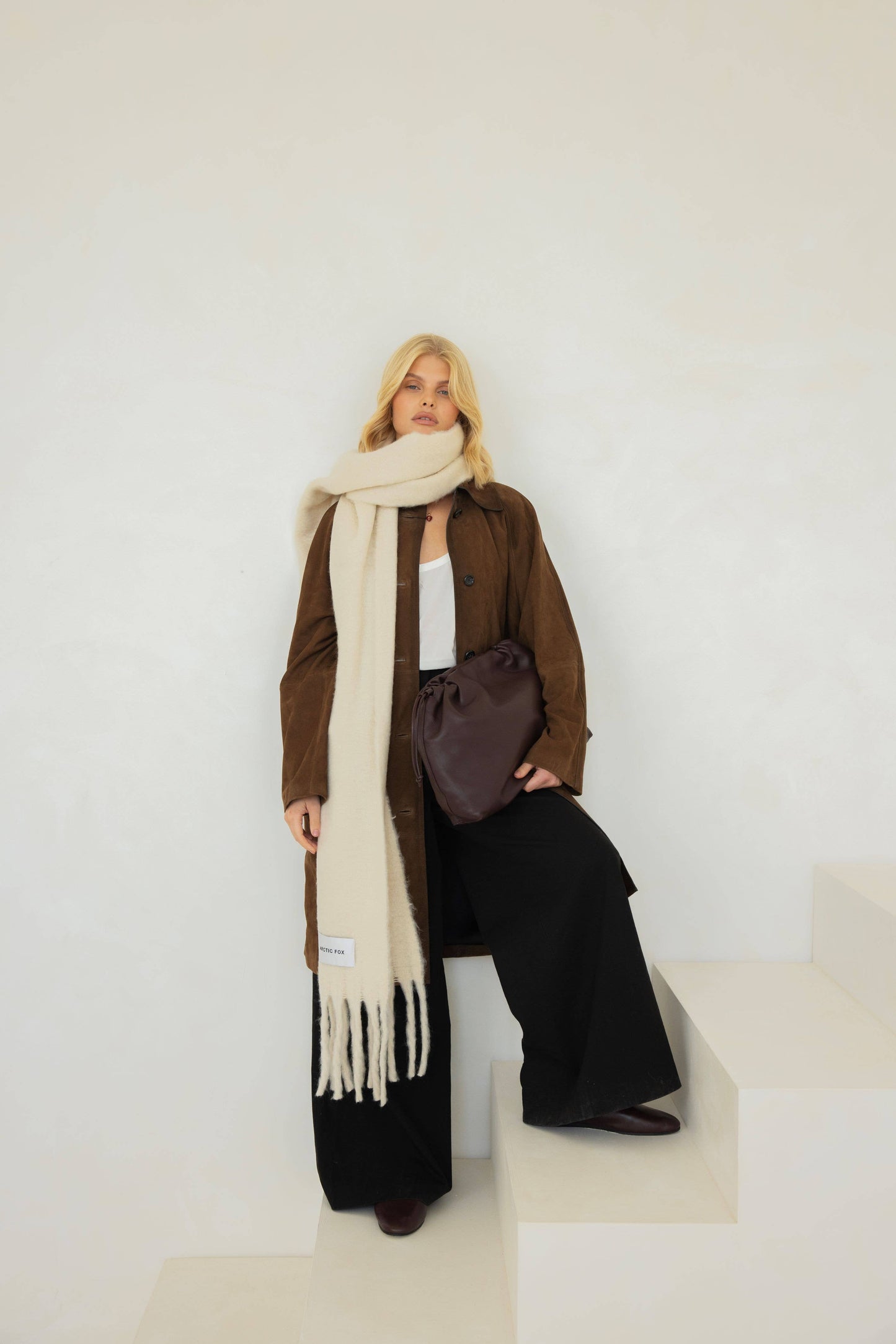 ARCTIC FOX & CO. - The Reykjavik Scarf - 100% Recycled - Pebble Beige