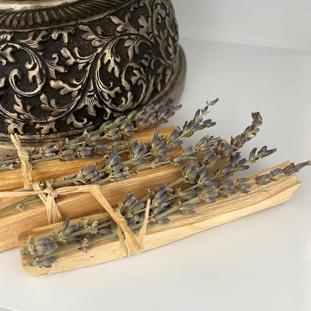 Mini Smudge Cluster, Palo Santo with Lavender