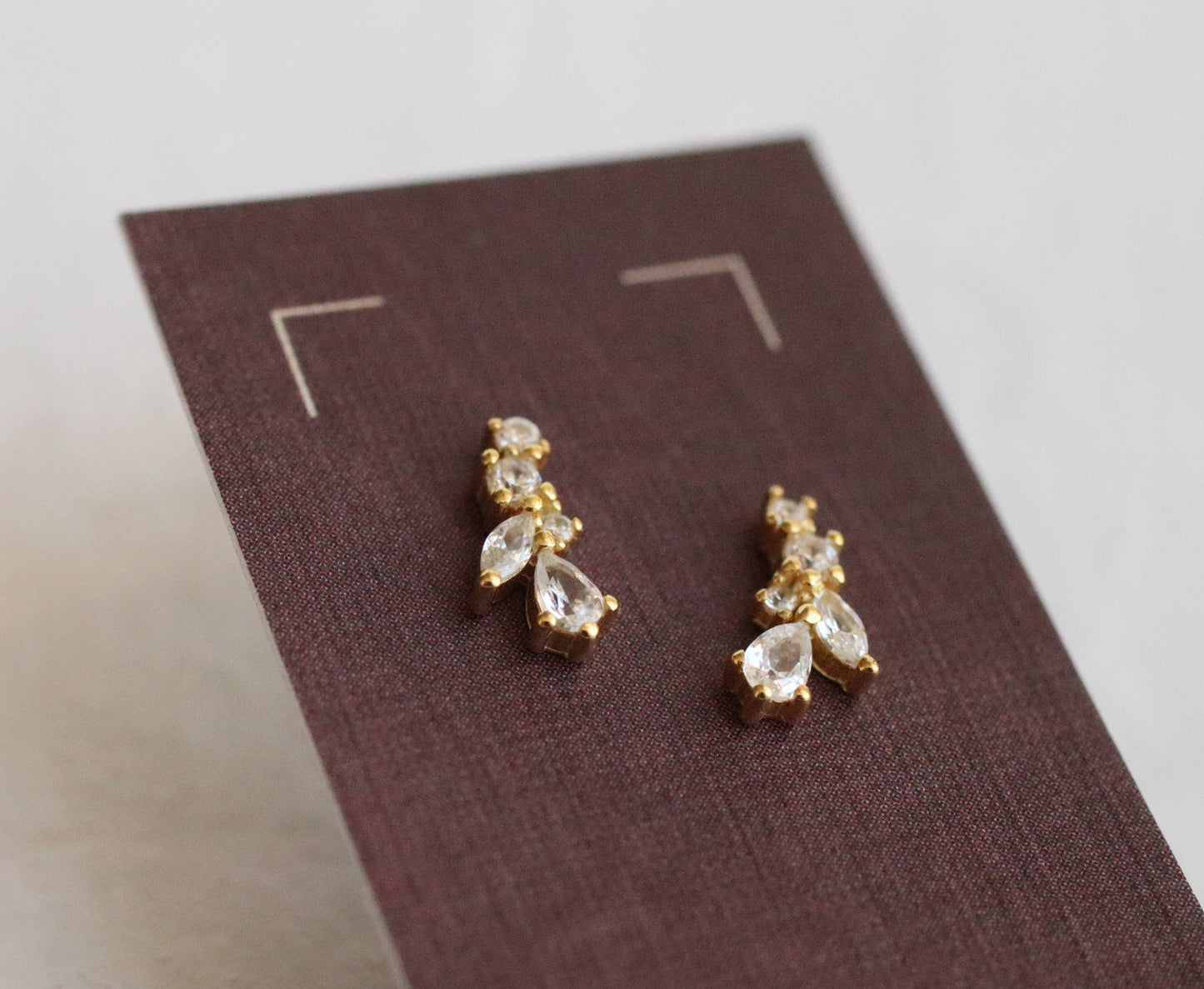 Fairy Wing Tiny Petal Leaf Stud Earrings