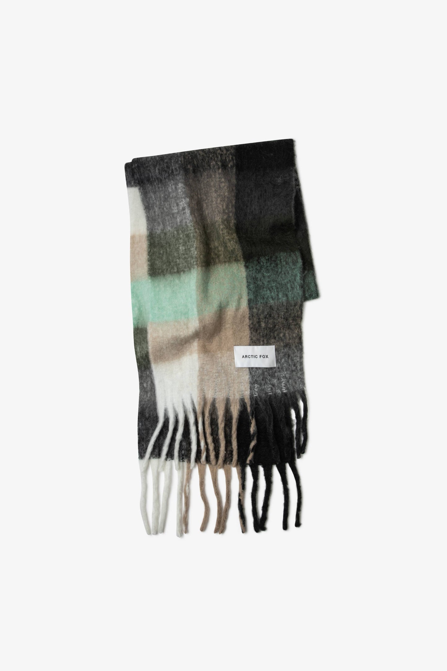 ARCTIC FOX & CO. - The Reykjavik Scarf - 100% Recycled - Black Check
