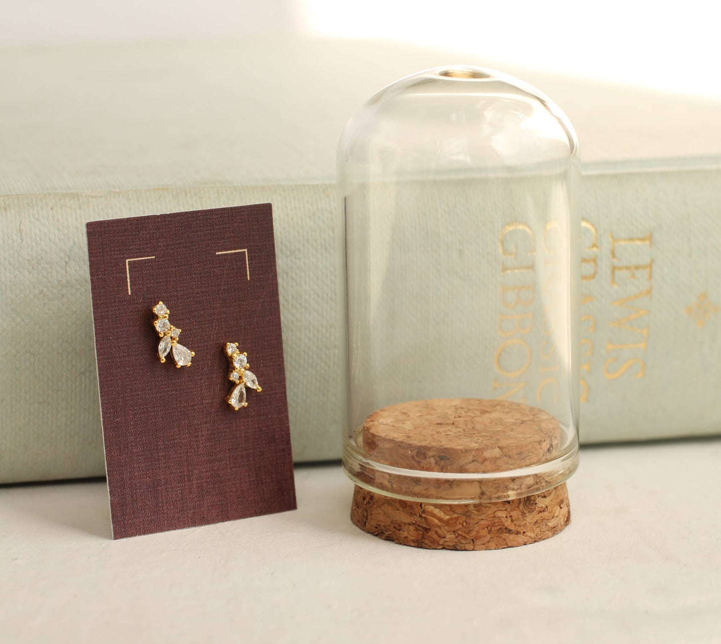 Fairy Wing Tiny Petal Leaf Stud Earrings