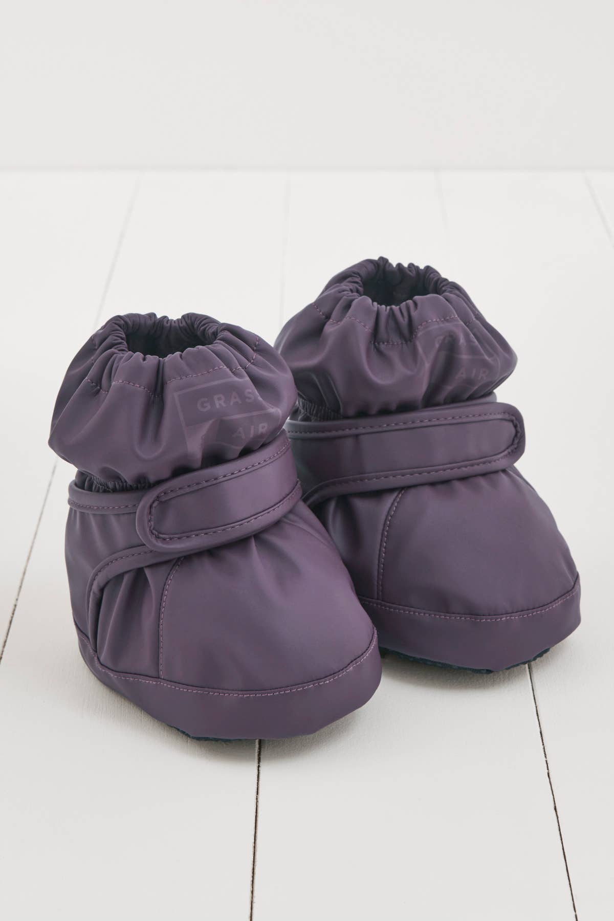 Grass & Air - Amethyst Purple PU Showerproof Baby Bootie