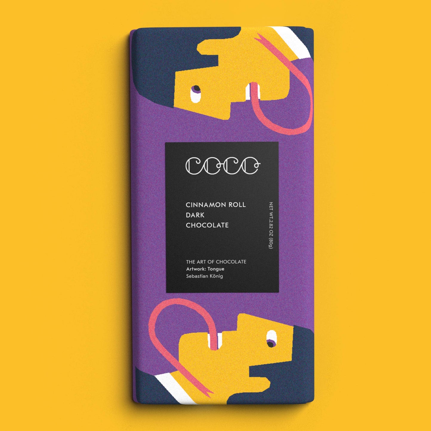COCO Chocolatier - Cinnamon Roll 80G Dark Chocolate