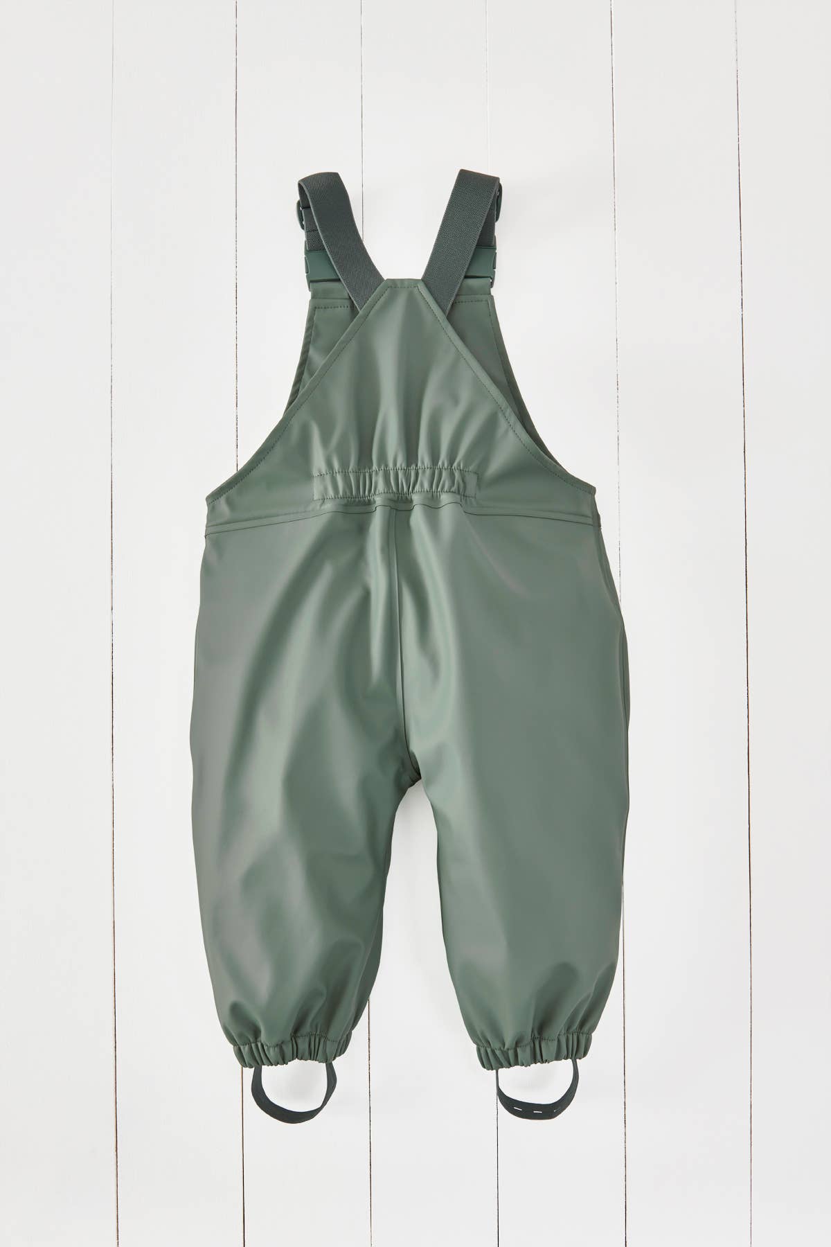 Grass & Air - Khaki Kids Waterproof Rain Dungarees