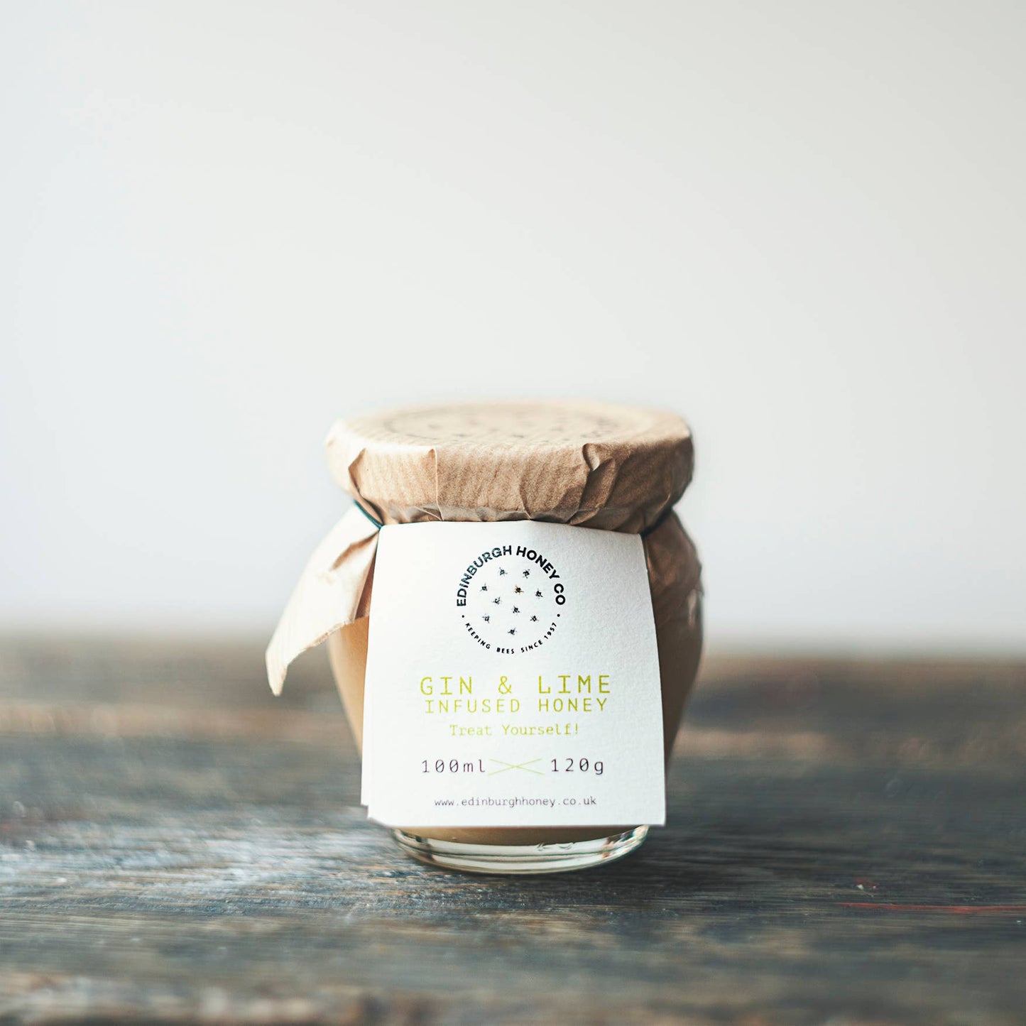 Edinburgh Honey Co - Bees Knees - Honey with Lemon & Gin 120g