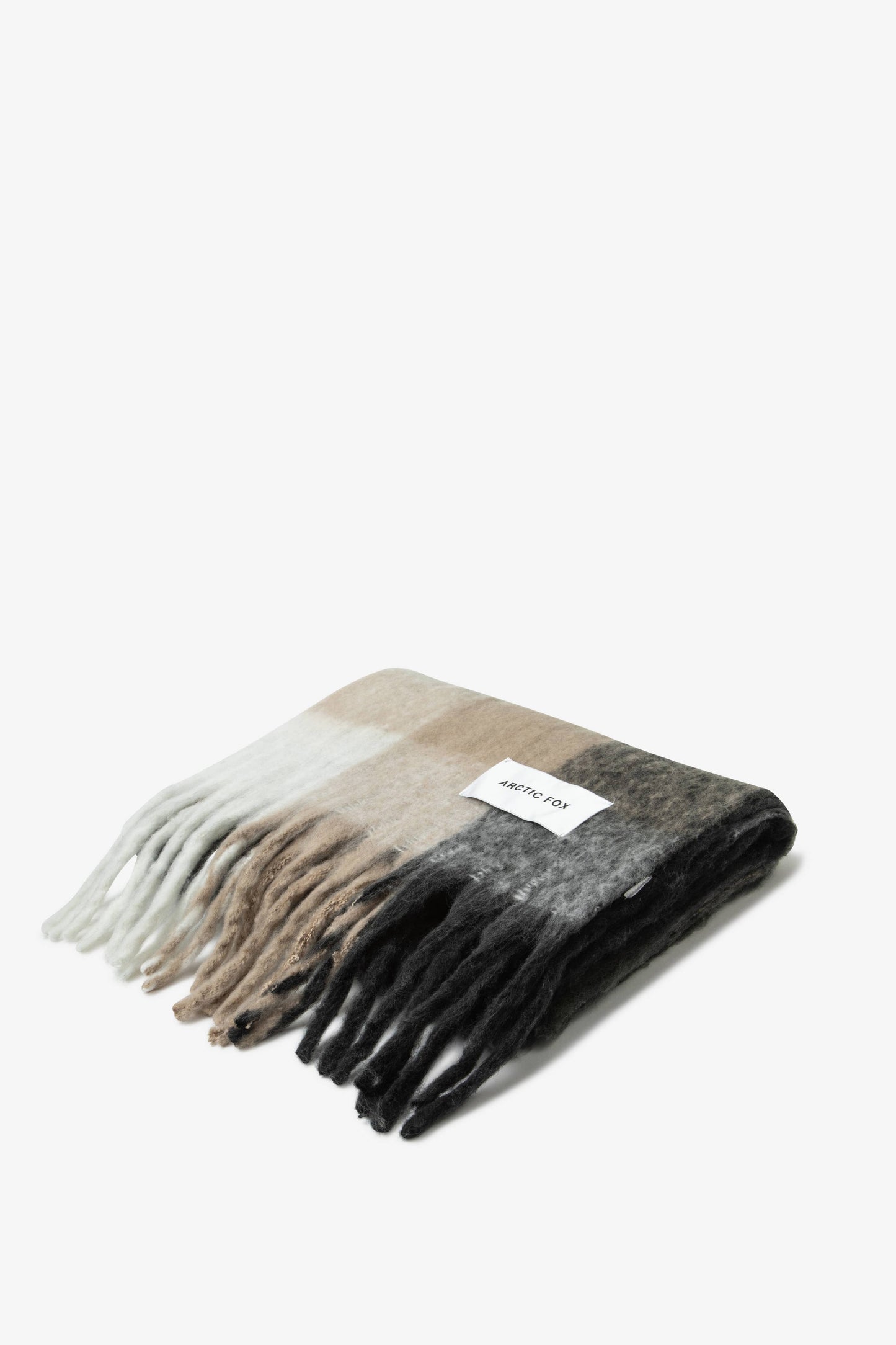 ARCTIC FOX & CO. - The Reykjavik Scarf - 100% Recycled - Black Check