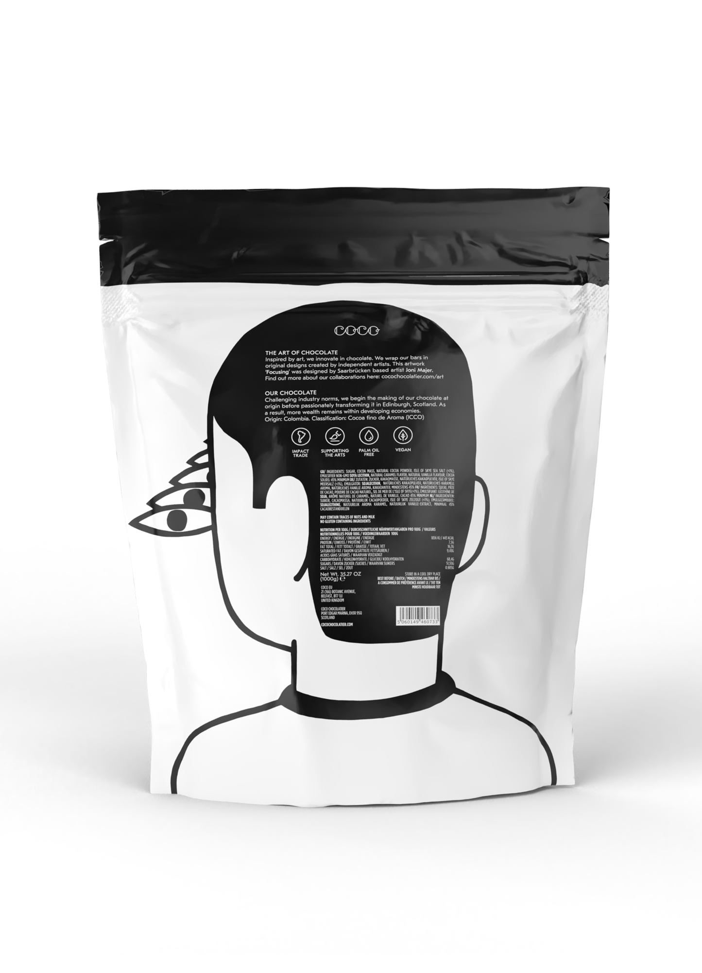 COCO Chocolatier - 1kg Isle of Skye Sea Salted Caramel Drinking Chocolate