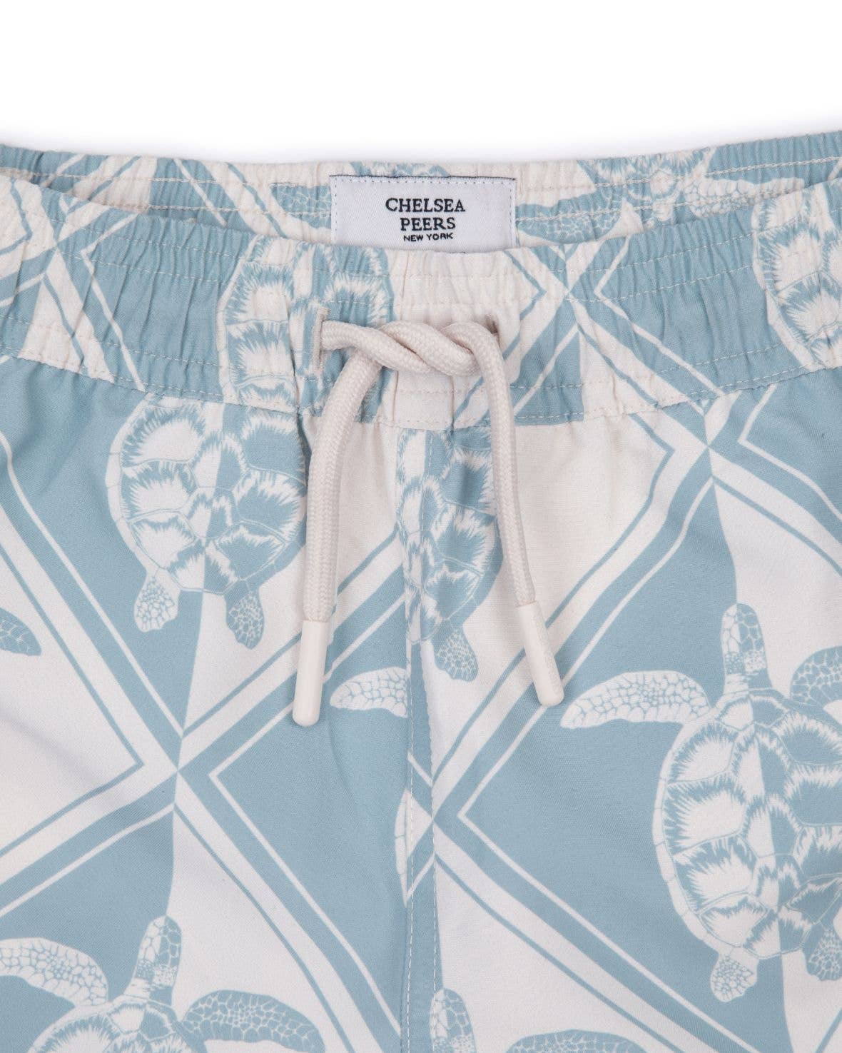 Chelsea Peers - Kids Tiled Turtle Print Swim Shorts