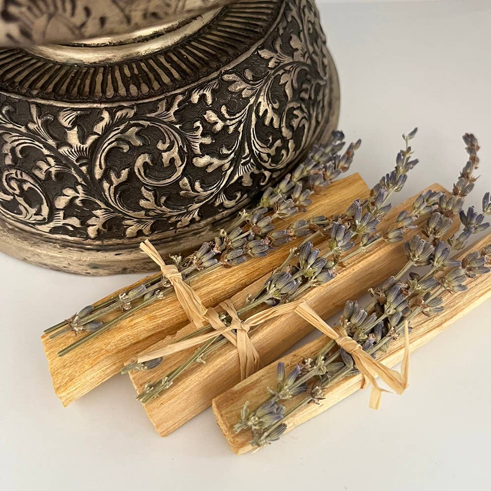 Mini Smudge Cluster, Palo Santo with Lavender