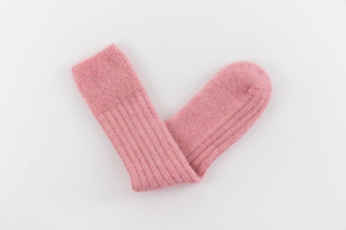 Pairs Scotland - Ultra Soft Pink Alpaca Bed Socks