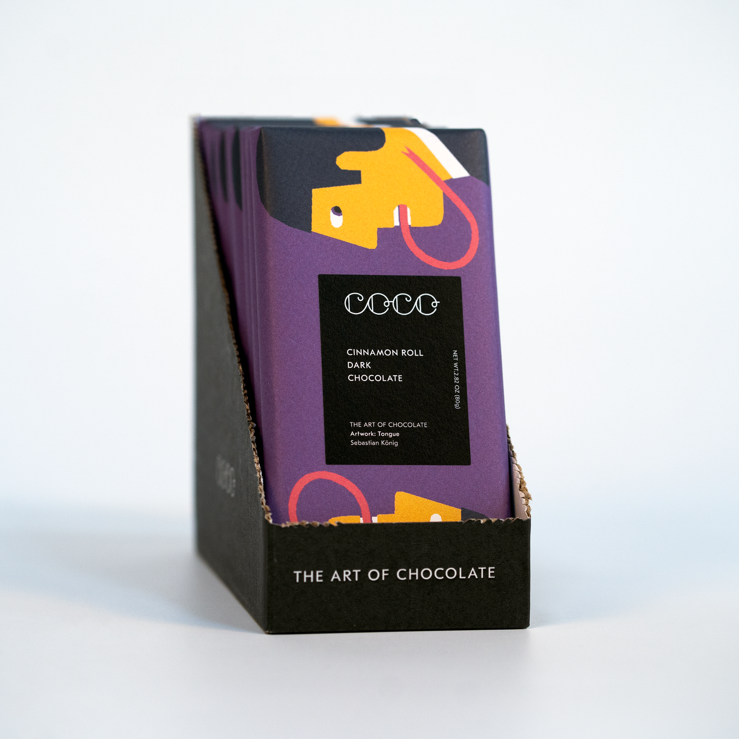 COCO Chocolatier - Cinnamon Roll 80G Dark Chocolate