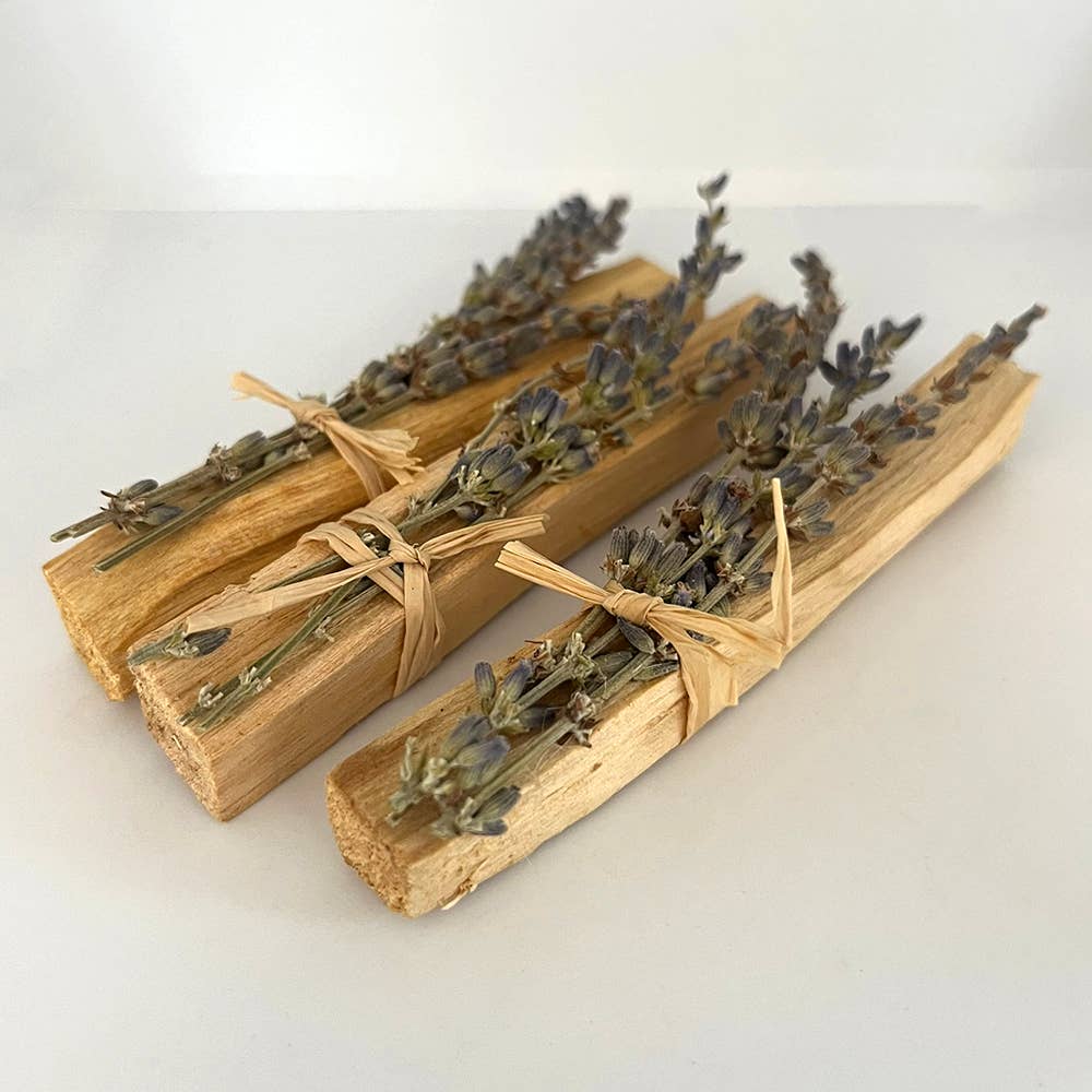 Mini Smudge Cluster, Palo Santo with Lavender