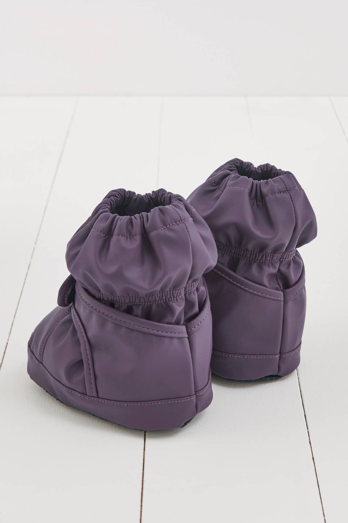 Grass & Air - Amethyst Purple PU Showerproof Baby Bootie