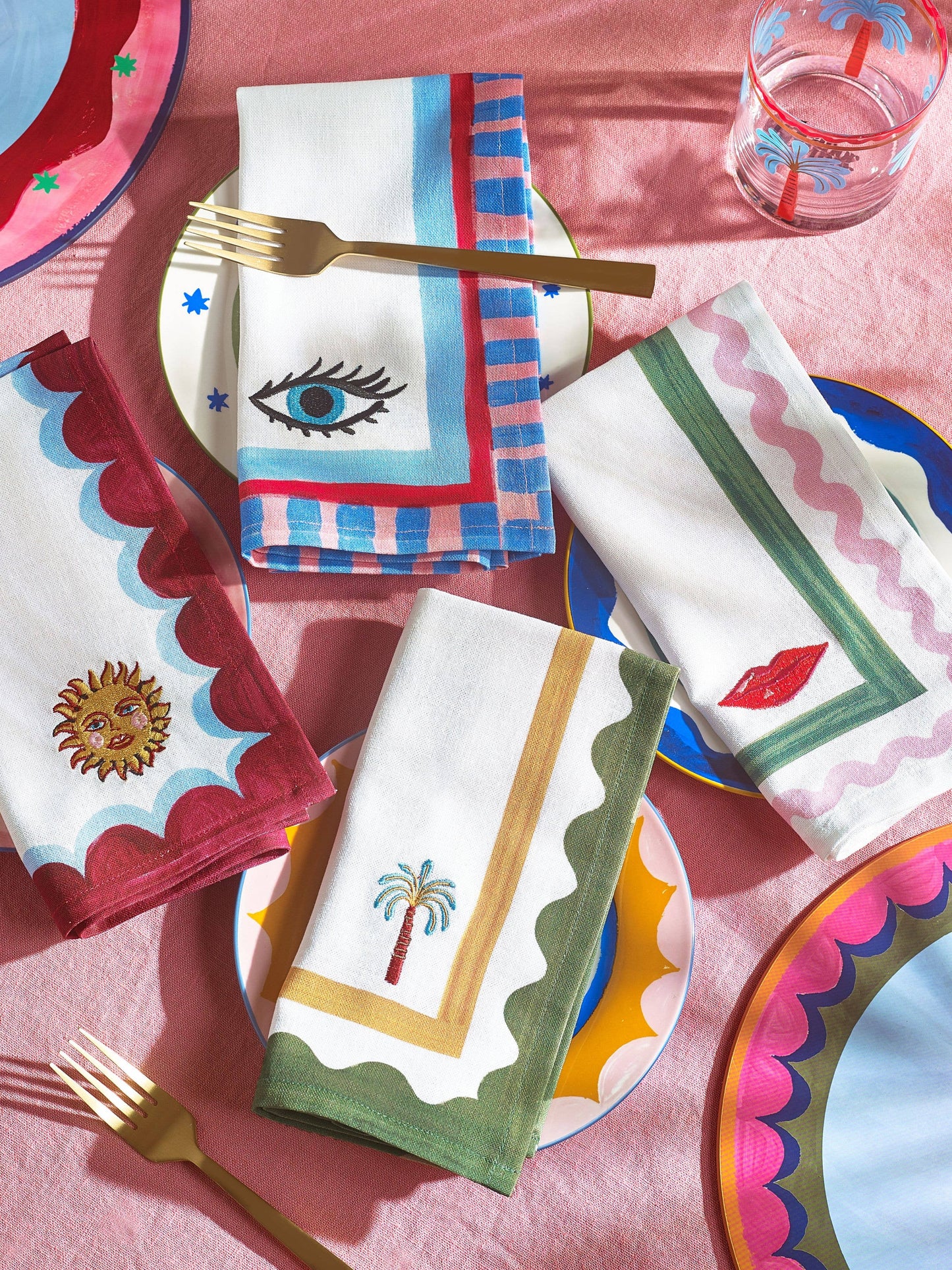 Pure Table Top Ltd - Eleanor Bowmer Set of 4 Icon Napkins
