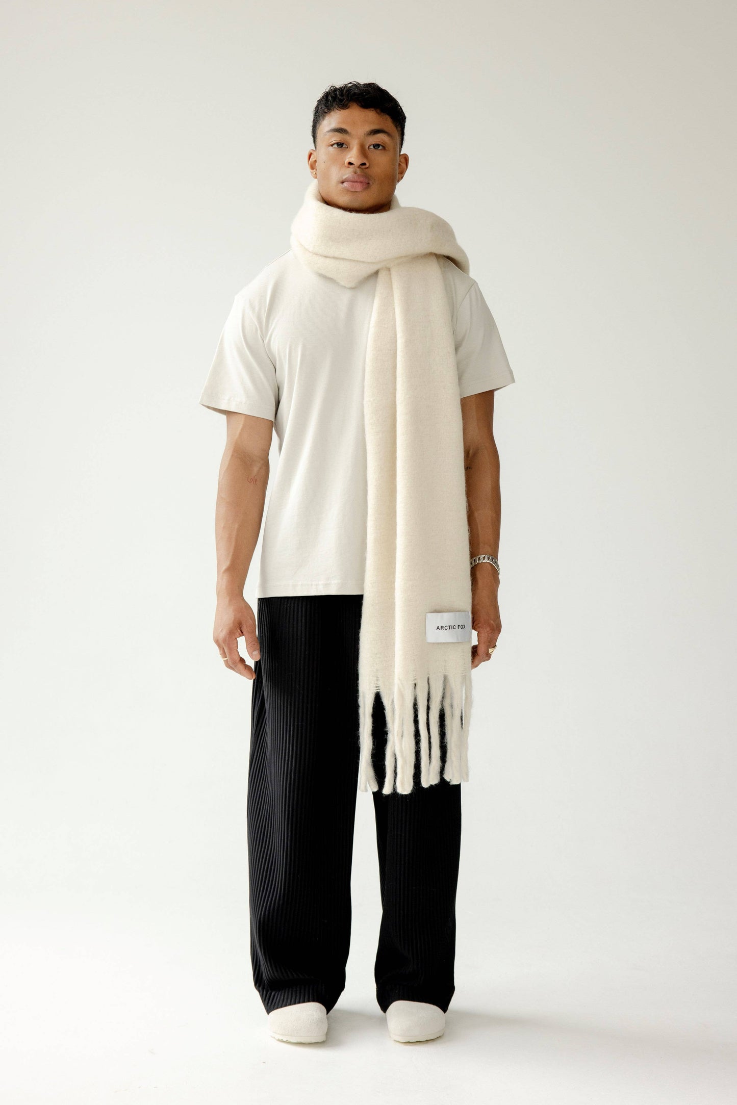 ARCTIC FOX & CO. - The Reykjavik Scarf - 100% Recycled - Pebble Beige