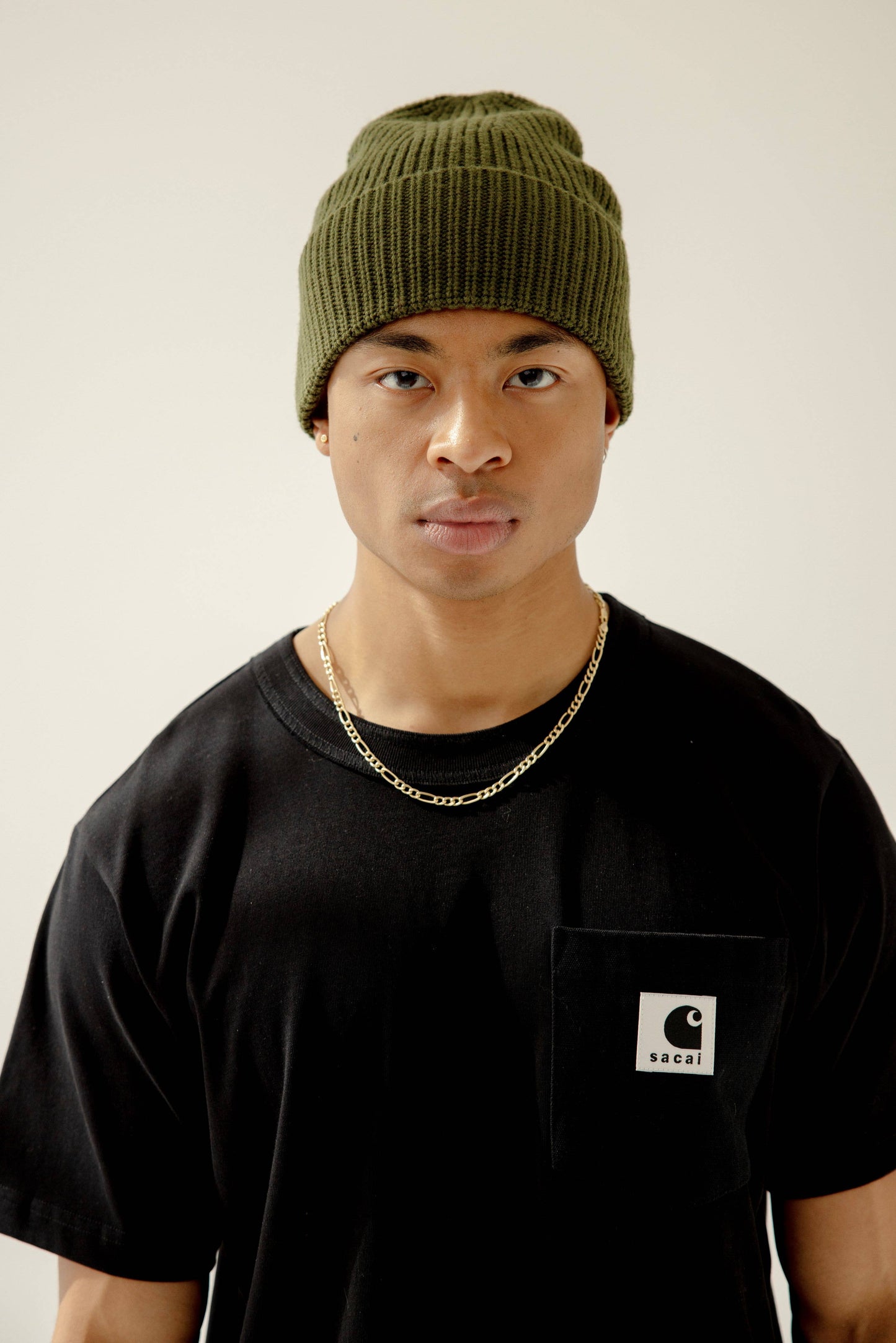 ARCTIC FOX & CO. - Merino Wool Beanie - Khaki Evergreen - AW24
