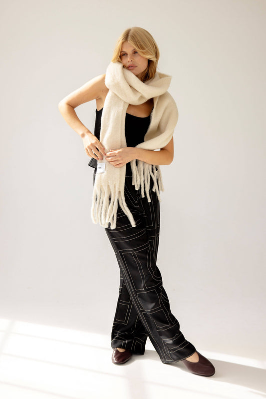 ARCTIC FOX & CO. - The Reykjavik Scarf - 100% Recycled - Pebble Beige
