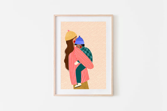 Bea Müller - Mum and Boy - Art Print