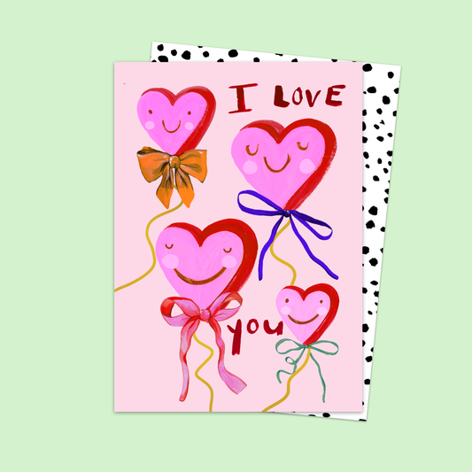Eleanor Bowmer - Bow Heart Love You Card