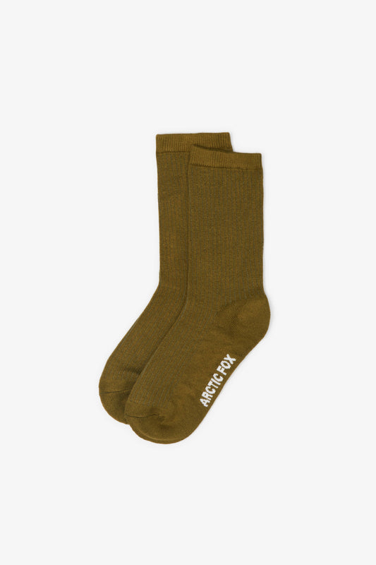 ARCTIC FOX & CO. - The Everyday Socks - 100% Bamboo - Khaki