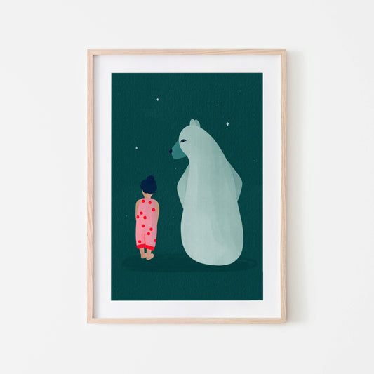 Bea Müller - Soley and the Bear - Art Print