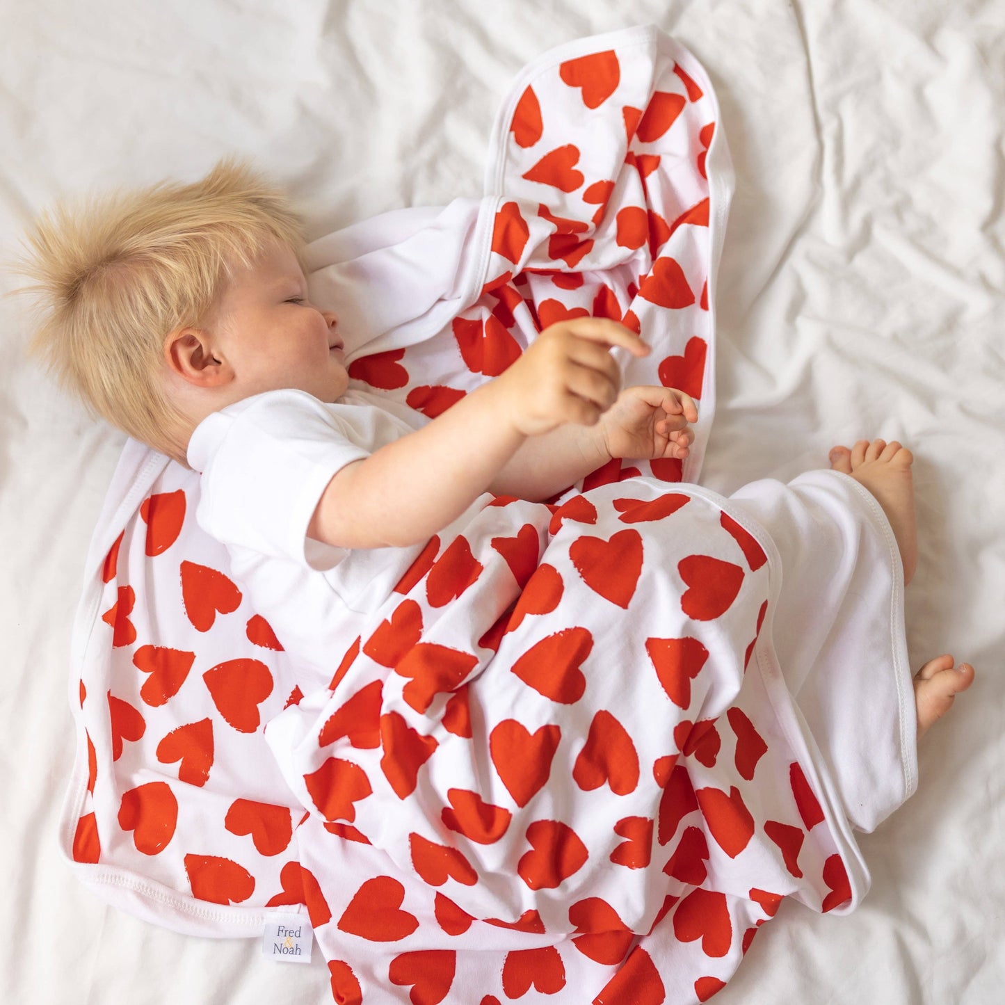 Love Heart cotton sleepsuit