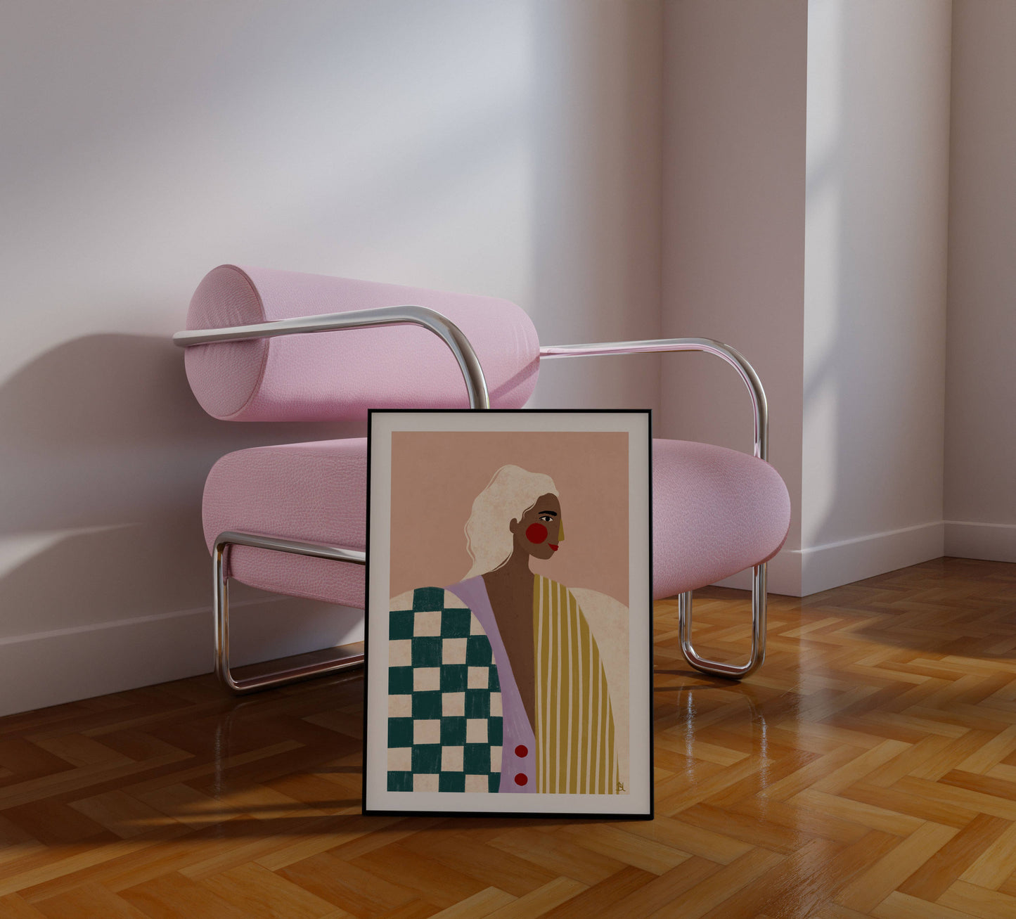 Bea Müller - The Woman With The Funky Blouse - Art Print
