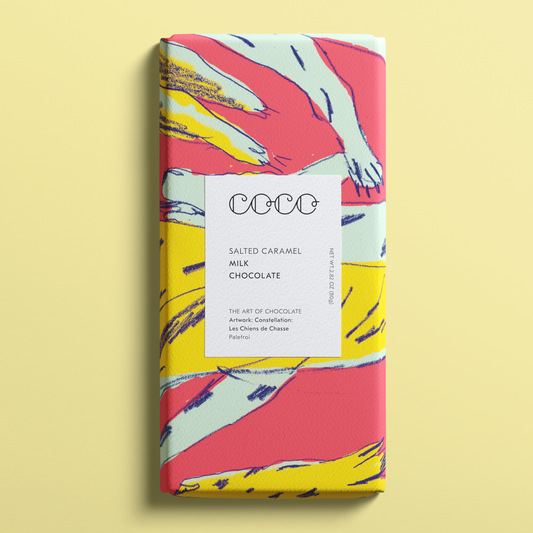 COCO Chocolatier - Salted Caramel Milk Chocolate Bar 80g
