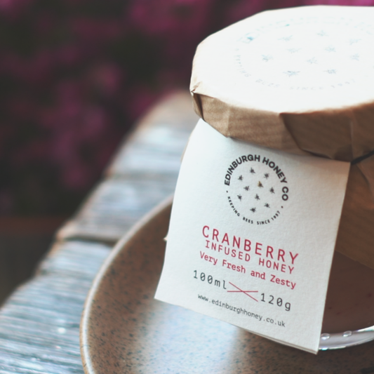 Edinburgh Honey Co - Cranberry Infused Honey 120g