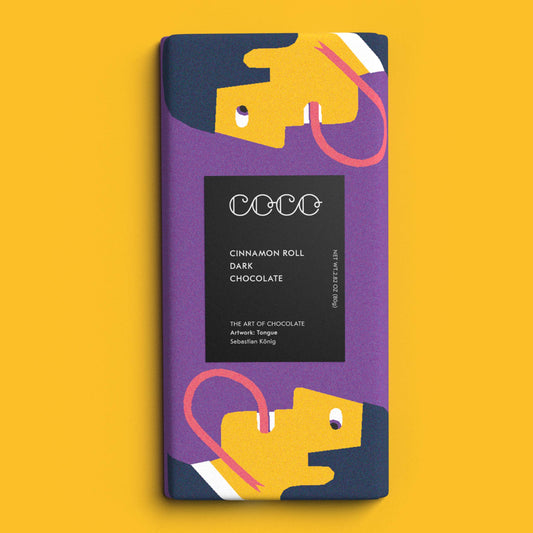 COCO Chocolatier - Cinnamon Roll 80G Dark Chocolate