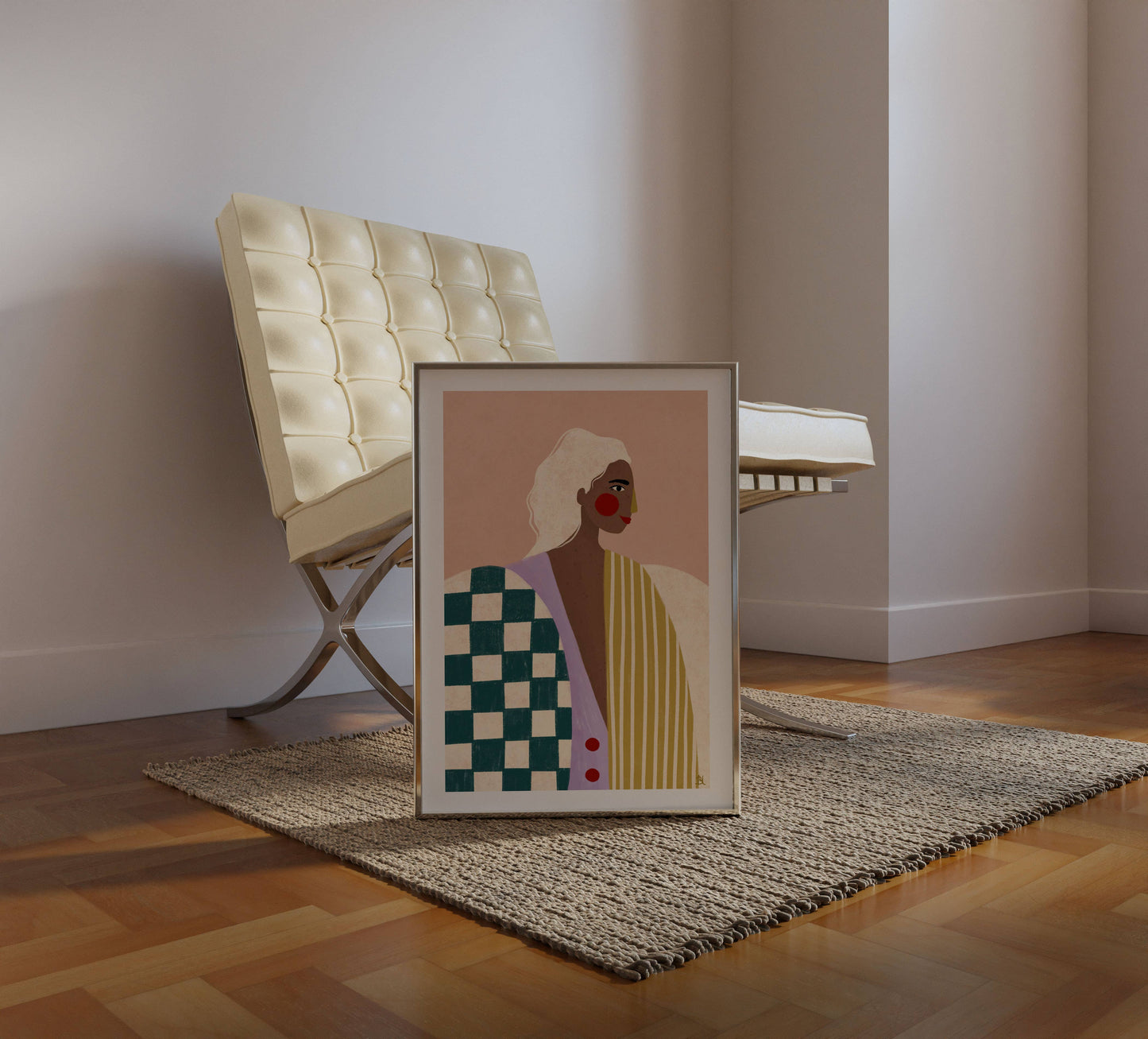 Bea Müller - The Woman With The Funky Blouse - Art Print