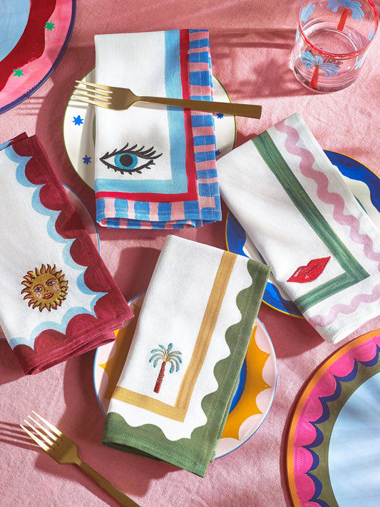 Pure Table Top Ltd - Eleanor Bowmer Set of 4 Icon Napkins