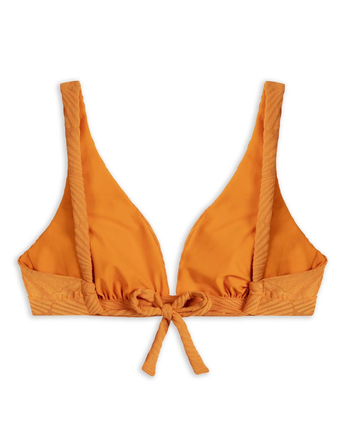 Chelsea Peers - Jacquard Shell Reversible Triangle Bikini Top - Orange